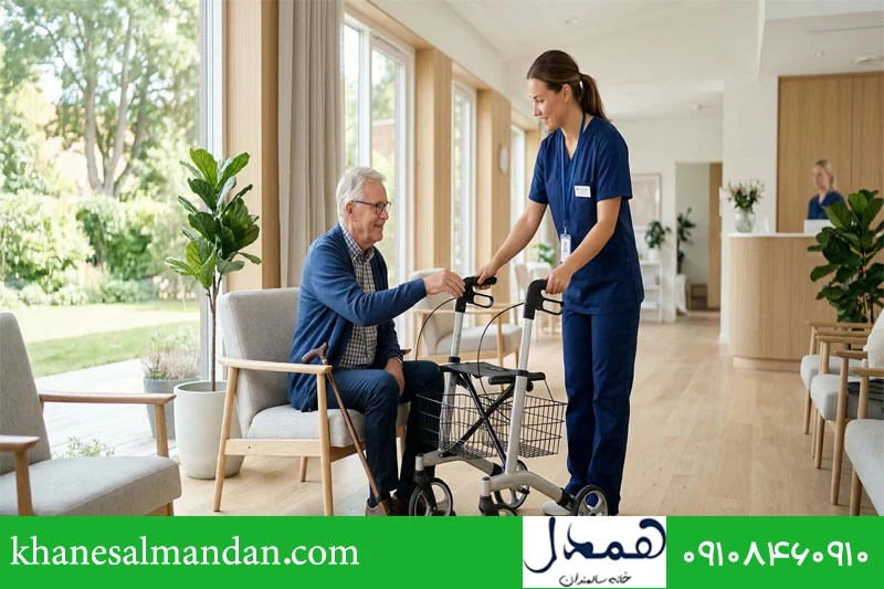 خدمات مراقبتی و درمانی خانه سالمندان همدل در منزل