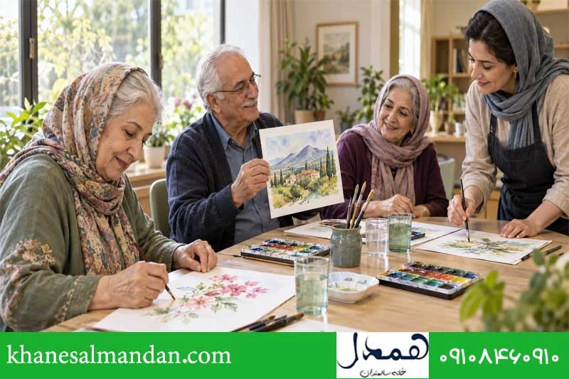 اهمیت آموزش هنری برای سالمندان